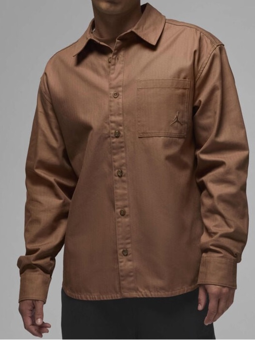 NEW Air Jordan Essentials Button Down Long Sleeve Shirt